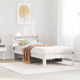 voodiraam peatsiga ilma madratsita Valge 90x190 cm