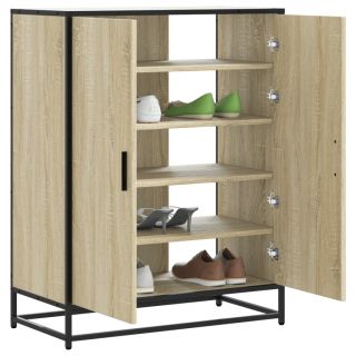 Тумба для обуви, дуб сонома, 75x38x97,5 см, искусственное дерево