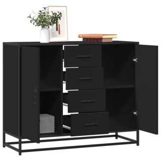 puhvetkapp Must 92x35x76 cm Engineered Wood
