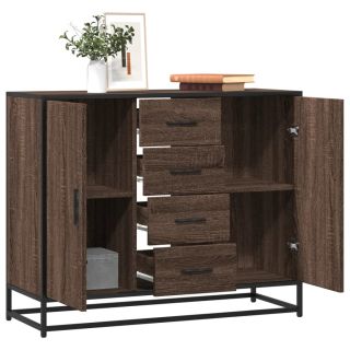 puhvetkapp pruun tamm 92x35x76 cm Engineered Wood