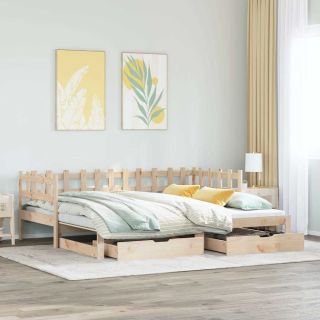 diivanvoodi väljatõmmatava osaga, madratsita, 80x200 cm