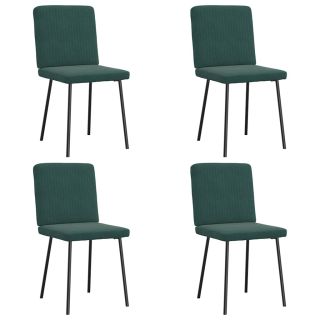 söögitoolid 4 tk, tumeroheline, samet