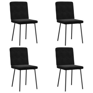 söögitoolid 4 tk, must, samet