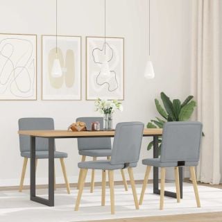 söögitoolid 4 tk, helehall, kangas