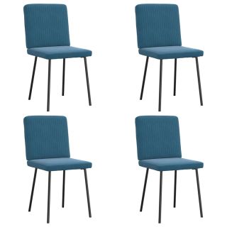 söögitoolid 4 tk, sinine, samet