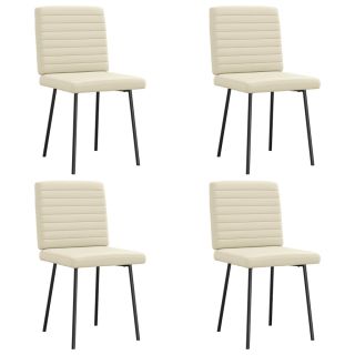 söögitoolid 4 tk, kreemjas, kunstnahk