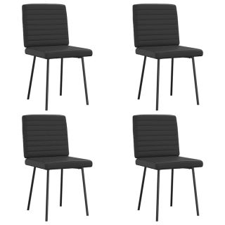 söögitoolid 4 tk, must, kunstnahk
