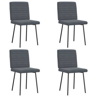 söögitoolid 4 tk, tumehall, samet