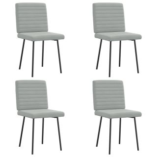 söögitoolid 4 tk, helehall, samet
