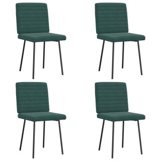 söögitoolid 4 tk, tumeroheline, samet