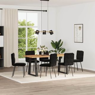 söögitoolid 6 tk, must, samet