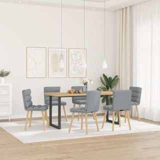 söögitoolid 6 tk helehall, kangas