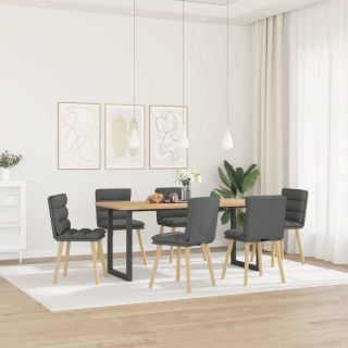 söögitoolid 6 tk, tumehall, kangas