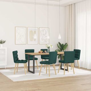 söögitoolid 6 tk, tumeroheline, kangast