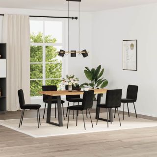 söögitoolid 6 tk, must, samet