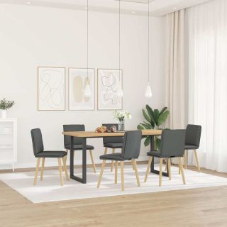 söögitoolid 6 tk, tumehall, kangas