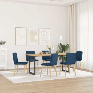 söögitoolid 6 tk, sinine, kangas