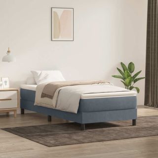 Box Vedruvoodi madratsiga Tumehall 80x210 cm samet