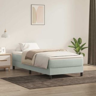 Box Vedruvoodi ilma madratsita Helehall 90x220 cm samet