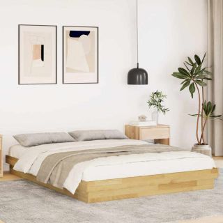 voodiraam ilma madratsita 150x200 cm Täispuidust tamm