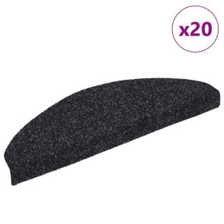 isekleepuvad trepimatid, 20 tk, must, 65x21x4 cm