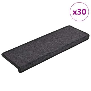 Коврики для лестницы 30 шт. 65x21x4 см Антрацит