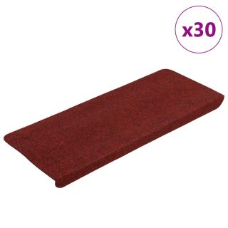 самоклеящиеся коврики для лестницы, 30 шт., красные, 65x24,5x3,5 см