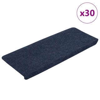 самоклеящиеся коврики для лестниц, 30 шт., синие, 65x24,5x3,5 см