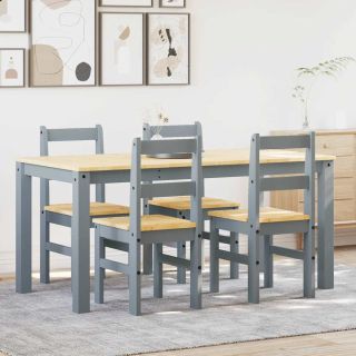 5-osaline söögilauakomplekt Panama, hall männipuit