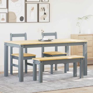4-osaline söögilauakomplekt Panama, hall männipuit