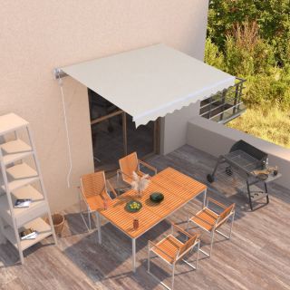 automaatne sissetõmmatav varikatus 300 x 250 cm, kreemjas