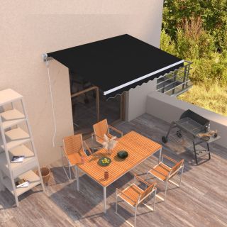 automaatne sissetõmmatav varikatus 300 x 250 cm, antratsiithall