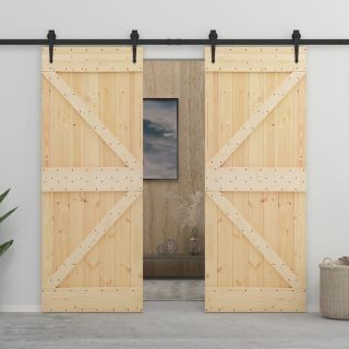 liuguks riistvarakomplektiga 90 x 210 cm, männipuit