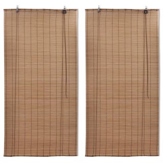 bambusrulood 2 tk pruun 120 x 220 cm