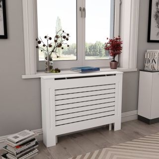 radiaatorikatted 2 tk, valged, 112 x 19 x 81,5 cm, MDF