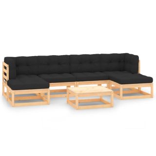 7-osaline aiadiivanikomplekt patjadega, antratsiithall, mänd
