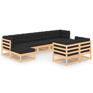 9-osaline aiadiivanikomplekt patjadega, antratsiithall, mänd