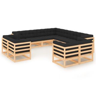 11-osaline aiadiivanikomplekt patjadega, antratsiithall, mänd