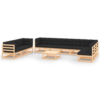 11-osaline aiadiivanikomplekt patjadega, antratsiithall, mänd