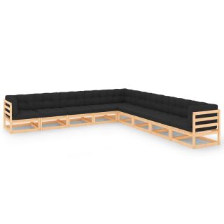 9-osaline aiadiivanikomplekt patjadega, antratsiithall, mänd