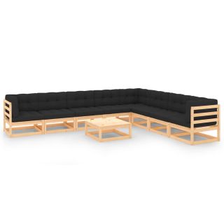 9-osaline aiadiivanikomplekt patjadega, antratsiithall, mänd