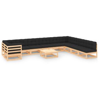11-osaline aiadiivanikomplekt patjadega, antratsiithall, mänd