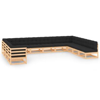 12-osaline aiadiivanikomplekt patjadega, antratsiithall, mänd
