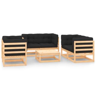 7-osaline aiadiivanikomplekt patjadega, männipuit