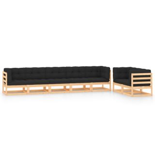 7-osaline aiadiivanikomplekt patjadega, antratsiithall, mänd