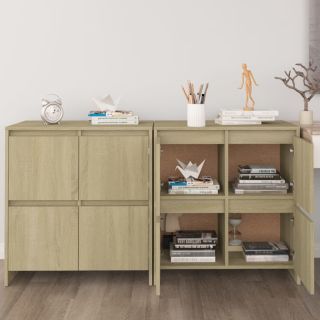 puhvetkapp 2 tk, Sonoma tamm, 70 x 41 x 75 cm, tehispuit