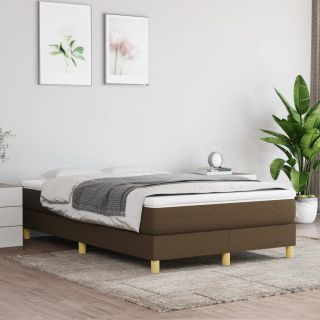 Каркас кровати без матраса Ткань темно-коричневая 120x200 см