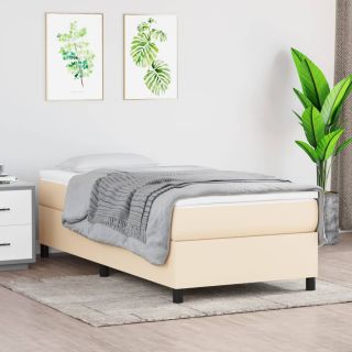 Voodiraam ilma Madratsikreemita 80x200 cm Kangas