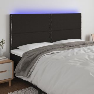 LED-voodipeats, must, 200x5x118/128 cm, kangas