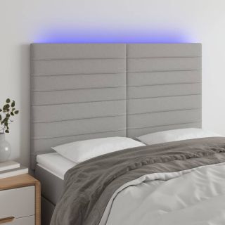 LED-voodipeats, helehall, 144x5x118/128 cm, kangas